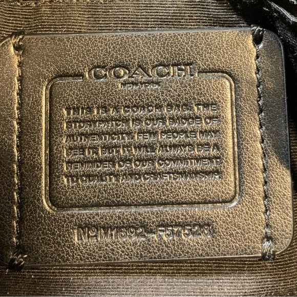 Coach Ruby Crossbody In Crossgrain Leather Gold / Black # F57528 - Picture 6 of 12